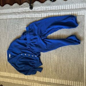 Free People Haylee cardi set in lapis blue